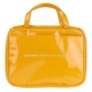 Philosophy cosmetic make up makeup bag travel beauty brand new